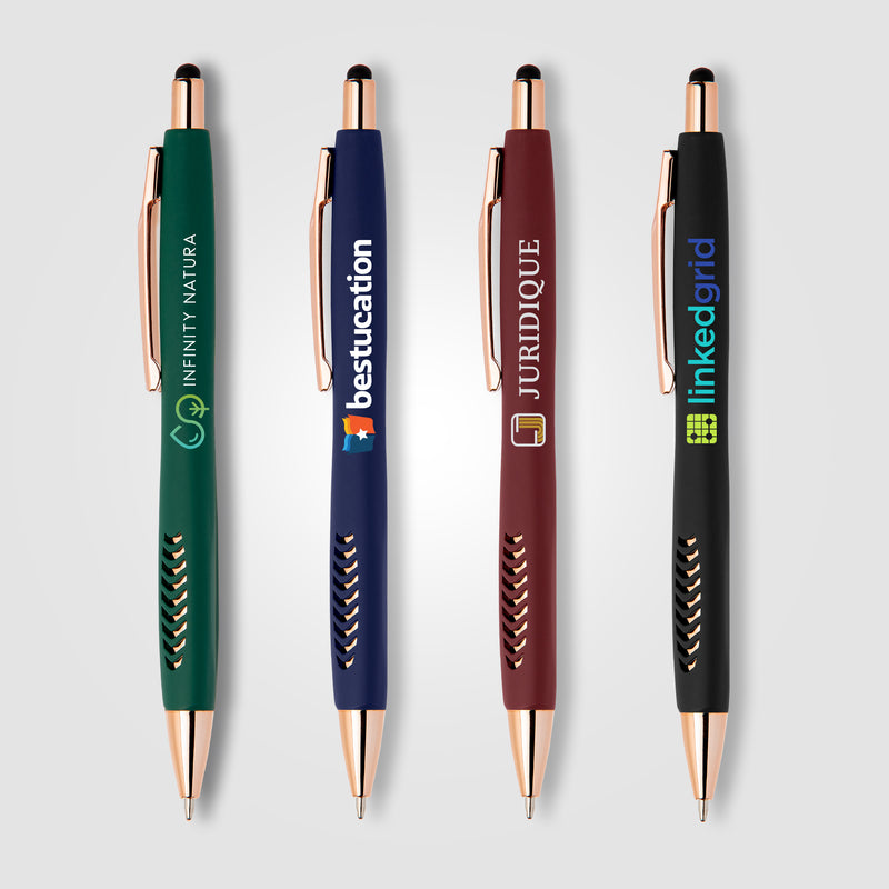 Avalon Softy Rose Gold Pen w/ Stylus - ColorJet-zoom-