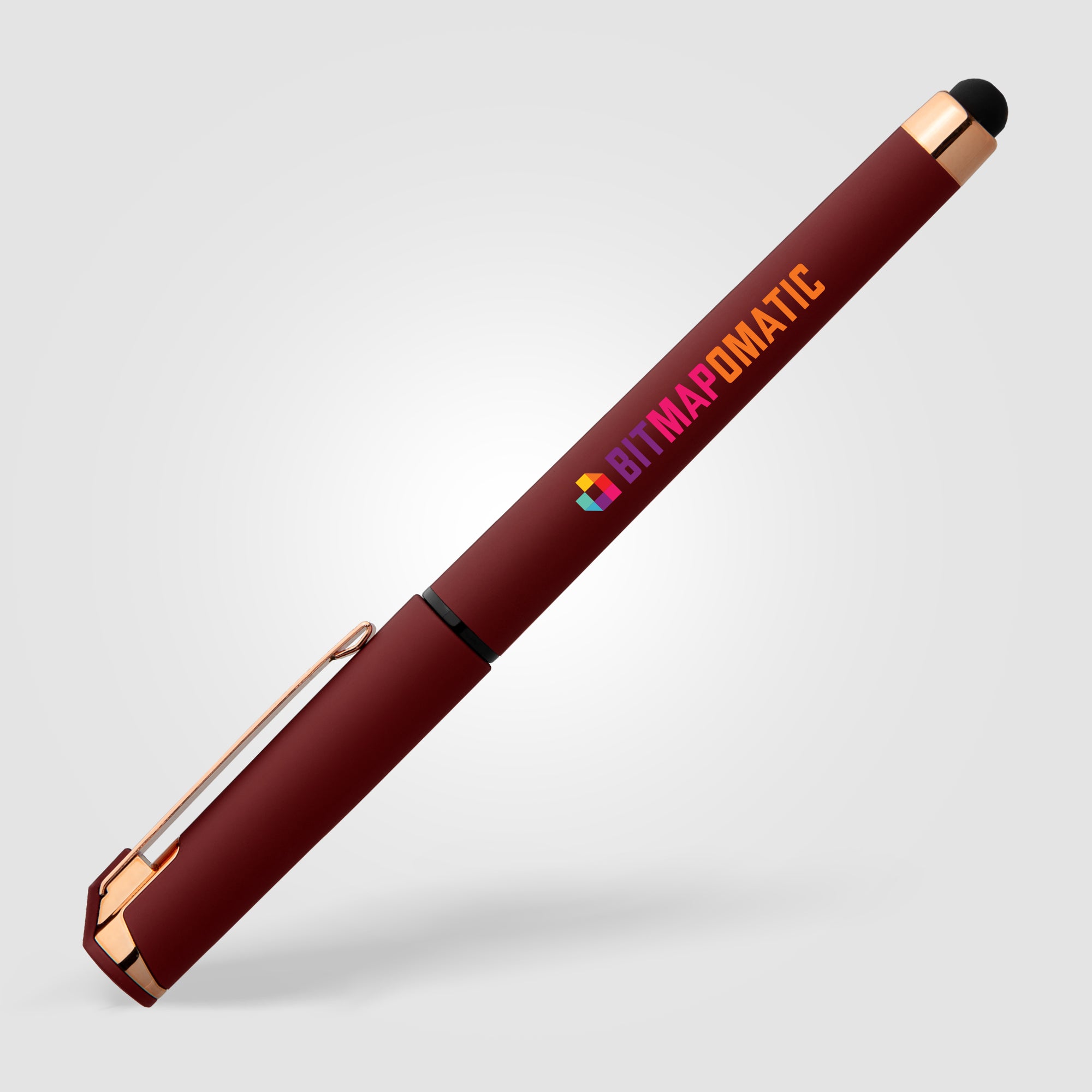 Islander Softy Rose Gold Gel Pen w/ Stylus - ColorJet-zoom-4