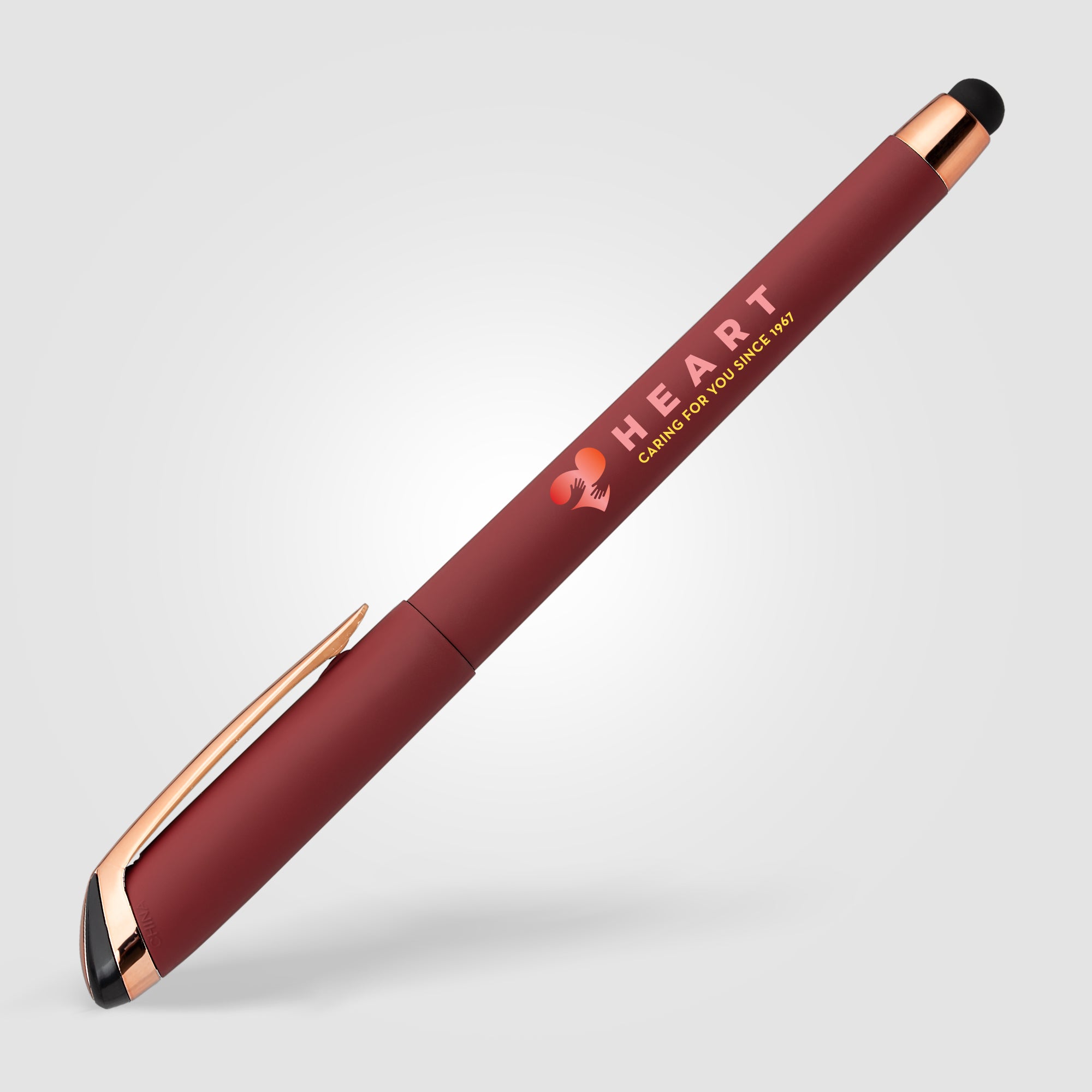Gazelle Gel Softy Rose Gold Pen w/ Stylus - ColorJet-zoom-3