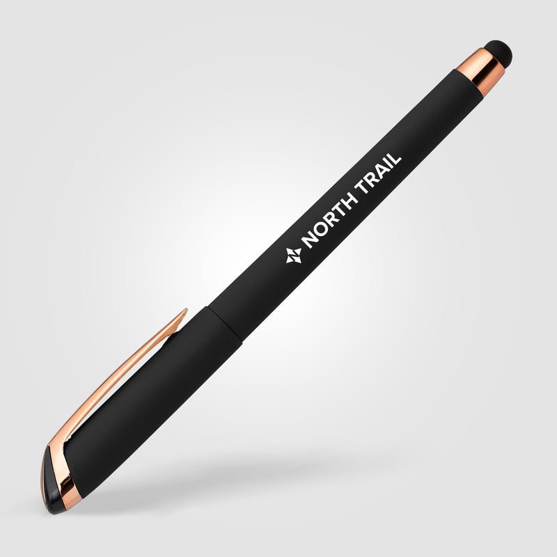 Gazelle Gel Softy Rose Gold Pen w/ Stylus-zoom-