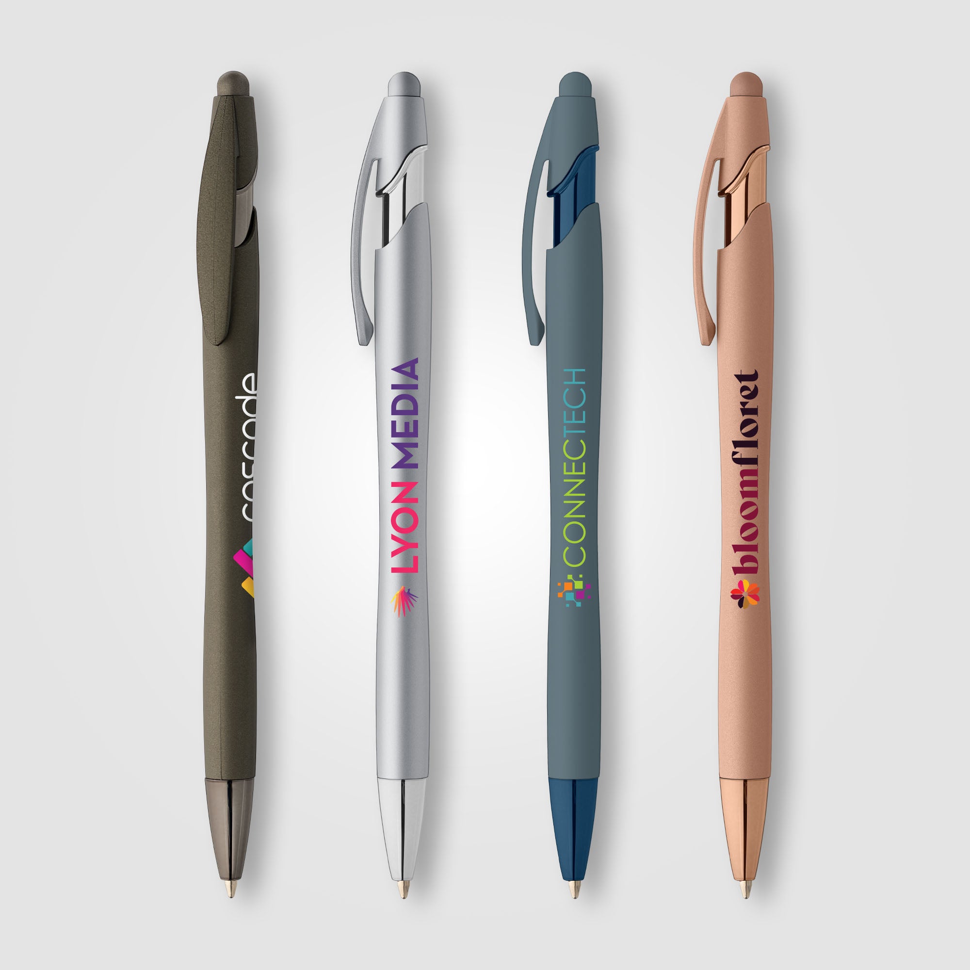 Image of the La Jolla Softy Monochrome Metallic Pen - ColorJet promotional product, SKU AHR-C.