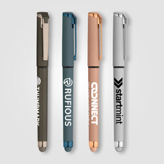Image of the Islander Softy Monochrome Metallic Stylus Gel Pen promotional product, SKU AHT.