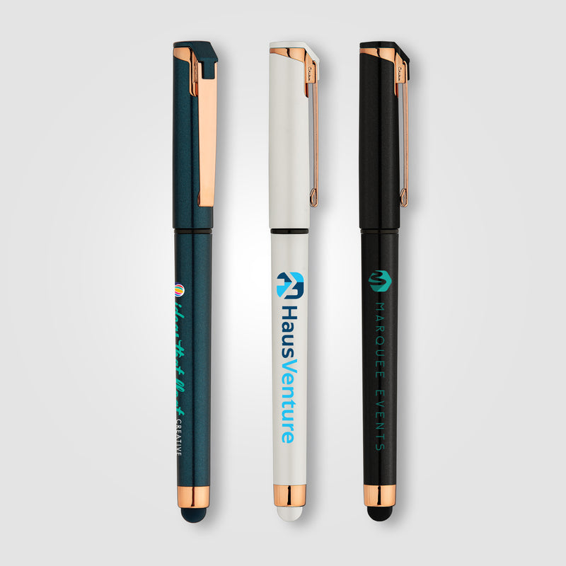 Islander Pearl Rose Gold Stylus Gel Pen - ColorJet-zoom-
