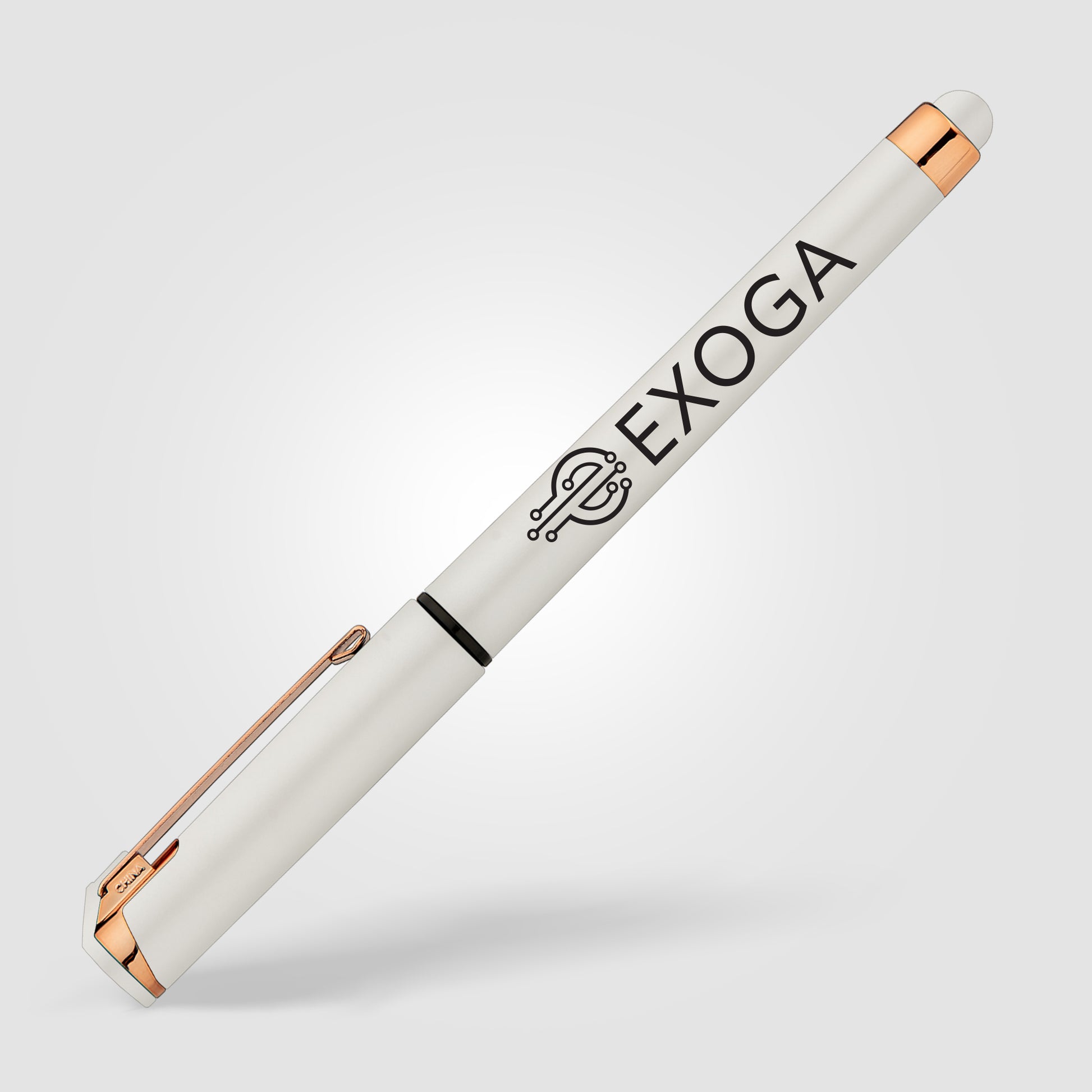 Islander Pearl Rose Gold Stylus Gel Pen-4