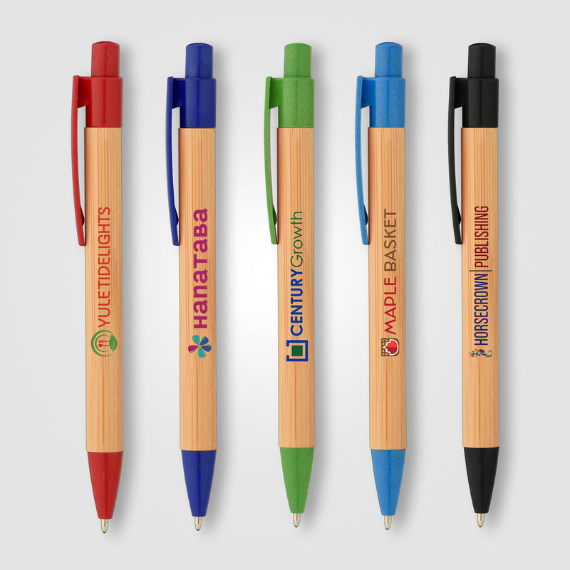 Bali Bamboo Pen with Wheat Plastic Trim - ColorJet-zoom-