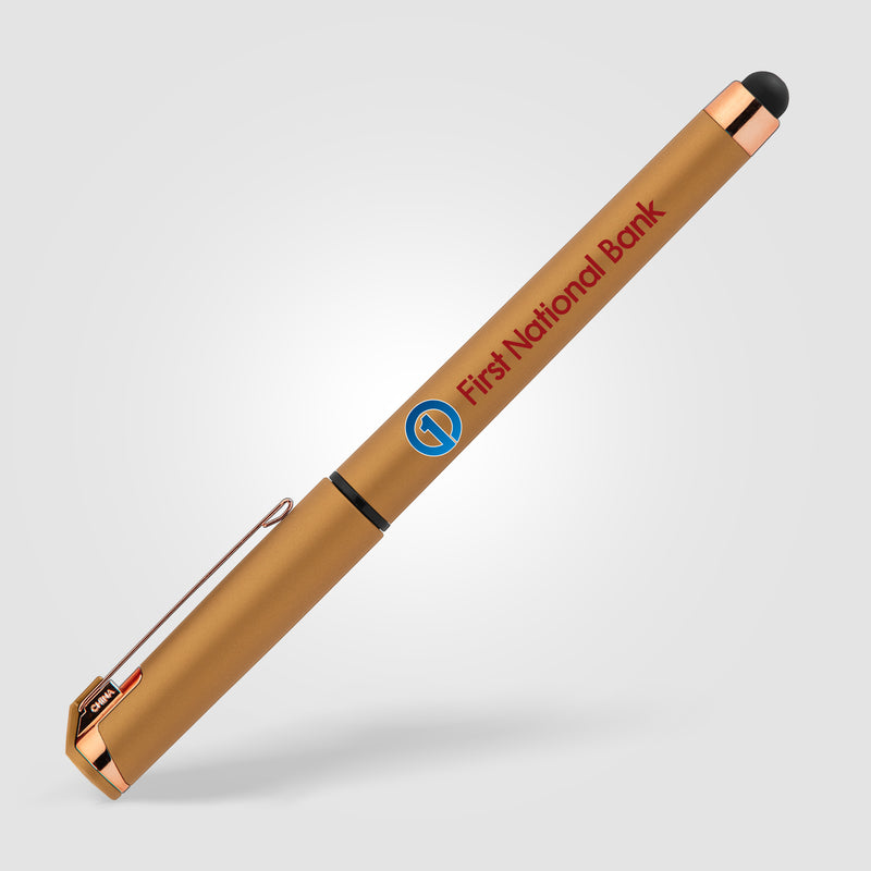 Islander Softy Rose Gold Metallic Designer Gel Pen w/ Stylus - ColorJet-zoom-