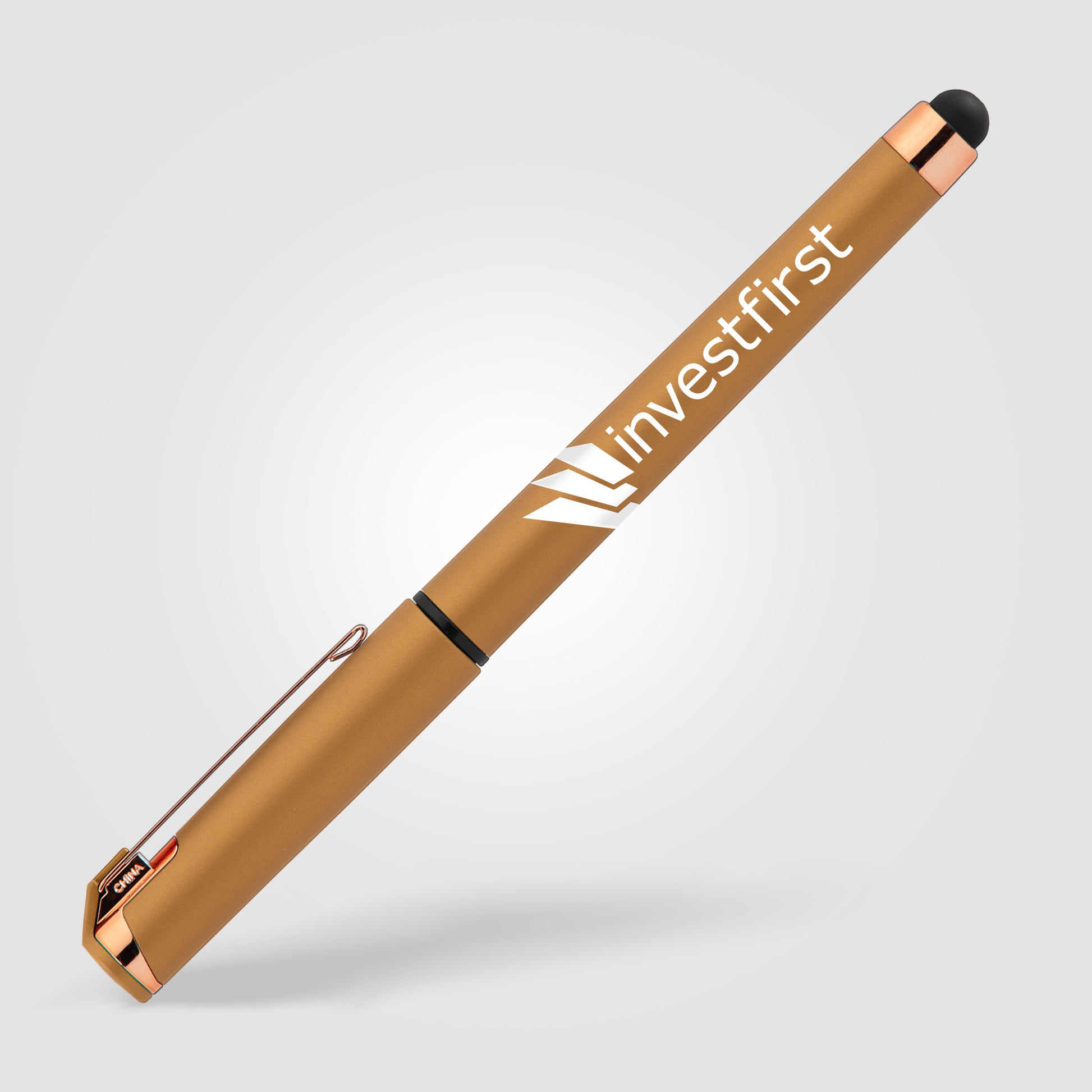 Islander Softy Rose Gold Metallic Designer Gel Pen w/ Stylus-4
