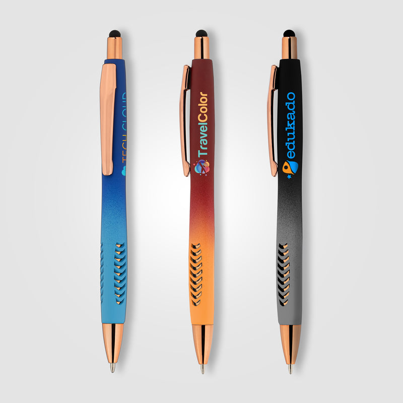 Avalon Ombre Softy Rose Gold Pen w/ Stylus- ColorJet-zoom-