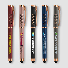 Image of the Hollywood Rose Gold Gel Pen w/Stylus - ColorJet promotional product, SKU AJH-C.