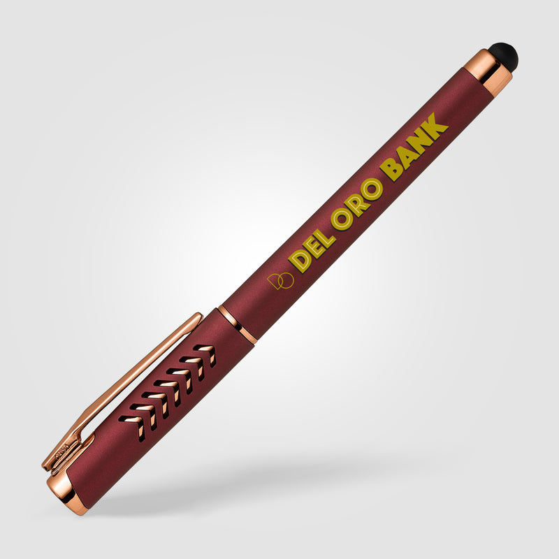 Hollywood Rose Gold Gel Pen w/Stylus - ColorJet-zoom-