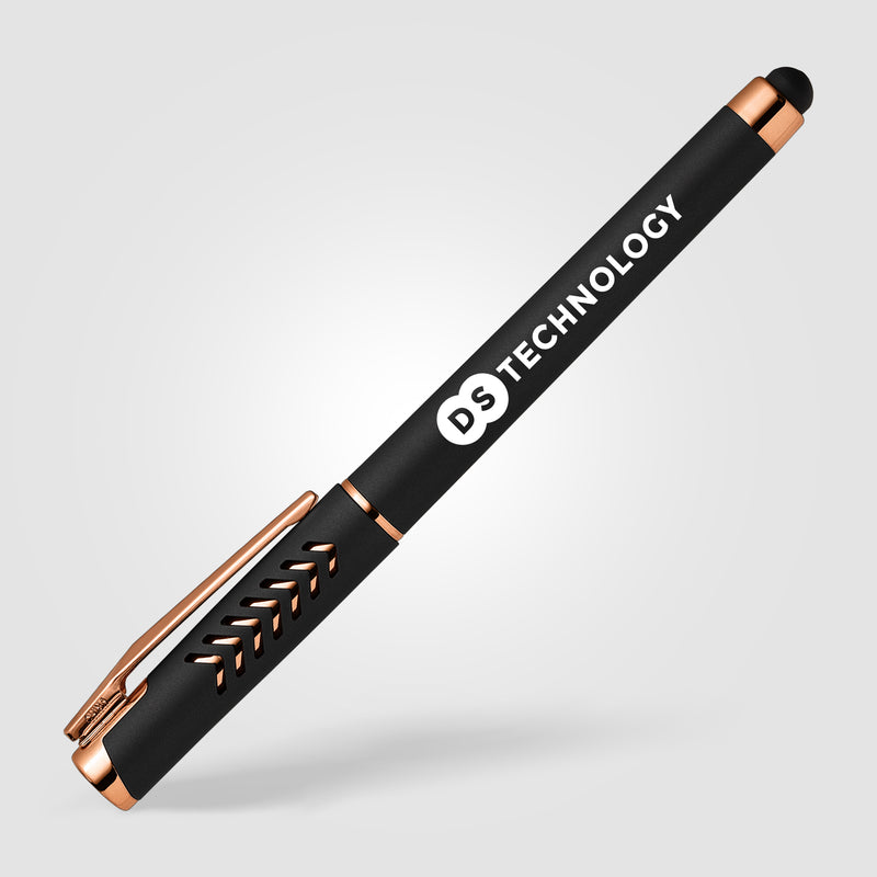 Hollywood Rose Gold Gel Pen w/Stylus-zoom-