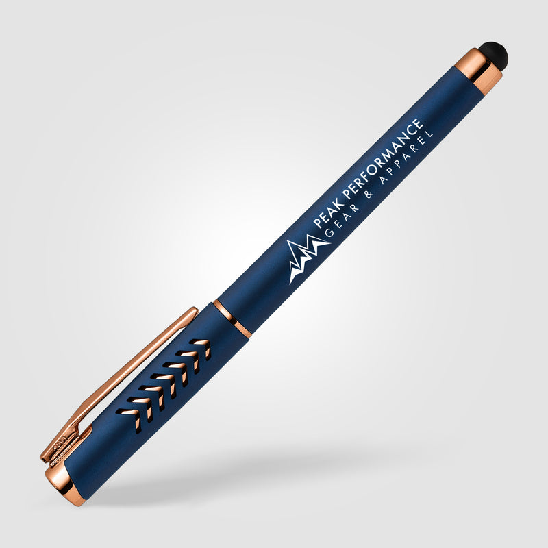 Hollywood Rose Gold Gel Pen w/Stylus-zoom-