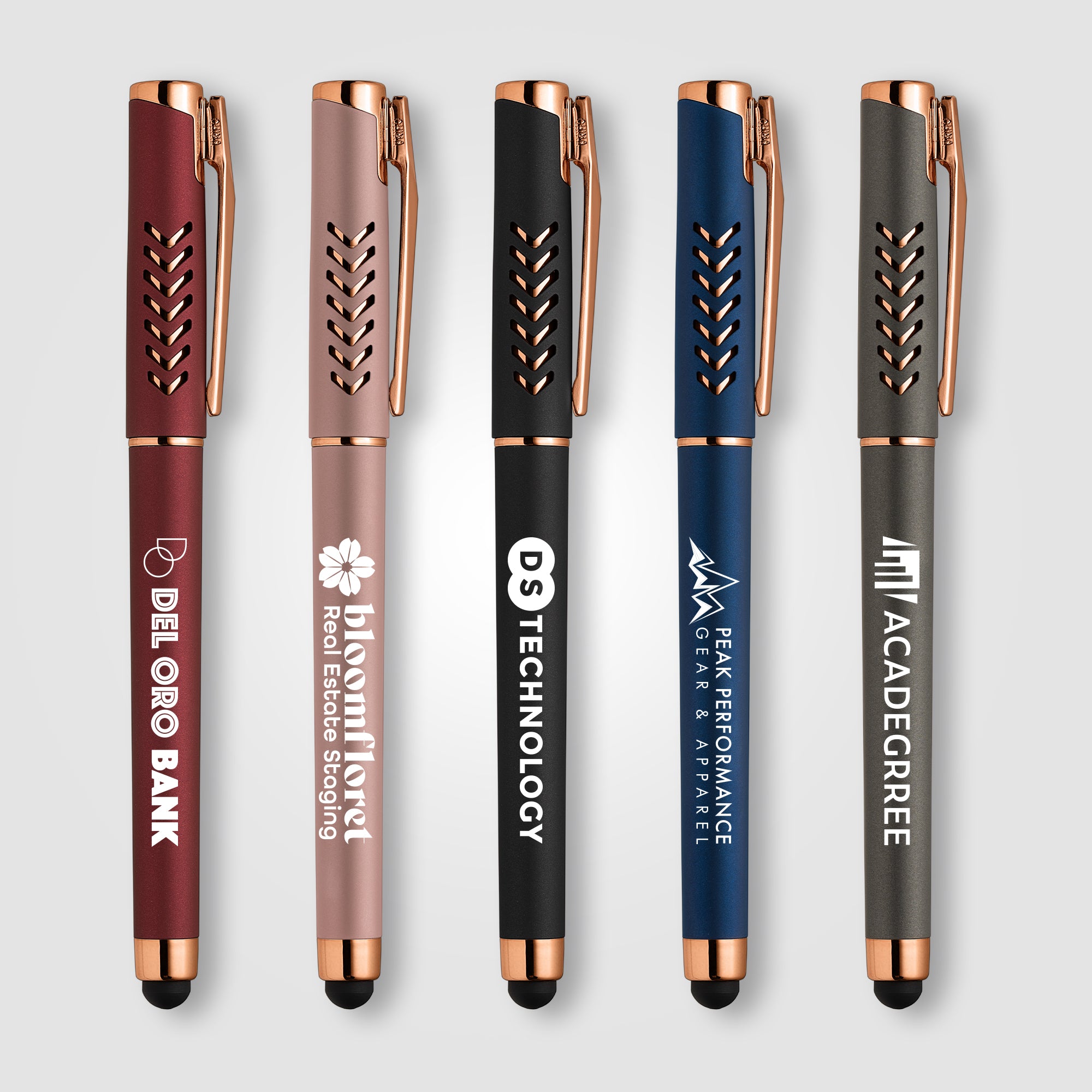 Image of the Hollywood Rose Gold Gel Pen w/Stylus promotional product, SKU AJH.