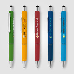 Image of the Serena Retractable Gel Stylus Pen- ColorJet promotional product, SKU AJS-C.
