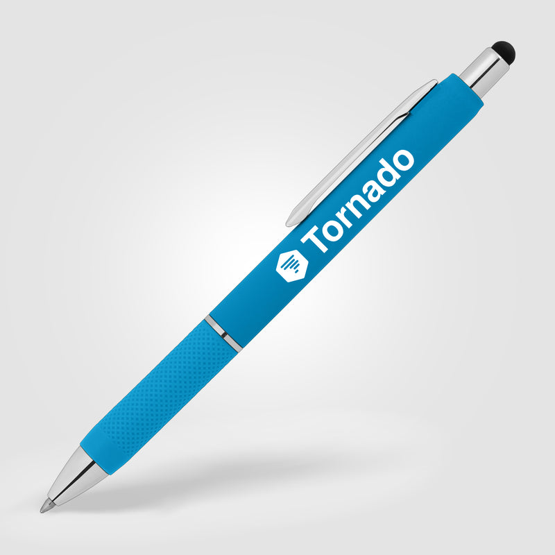 Serena Retractable Gel Stylus Pen-zoom-