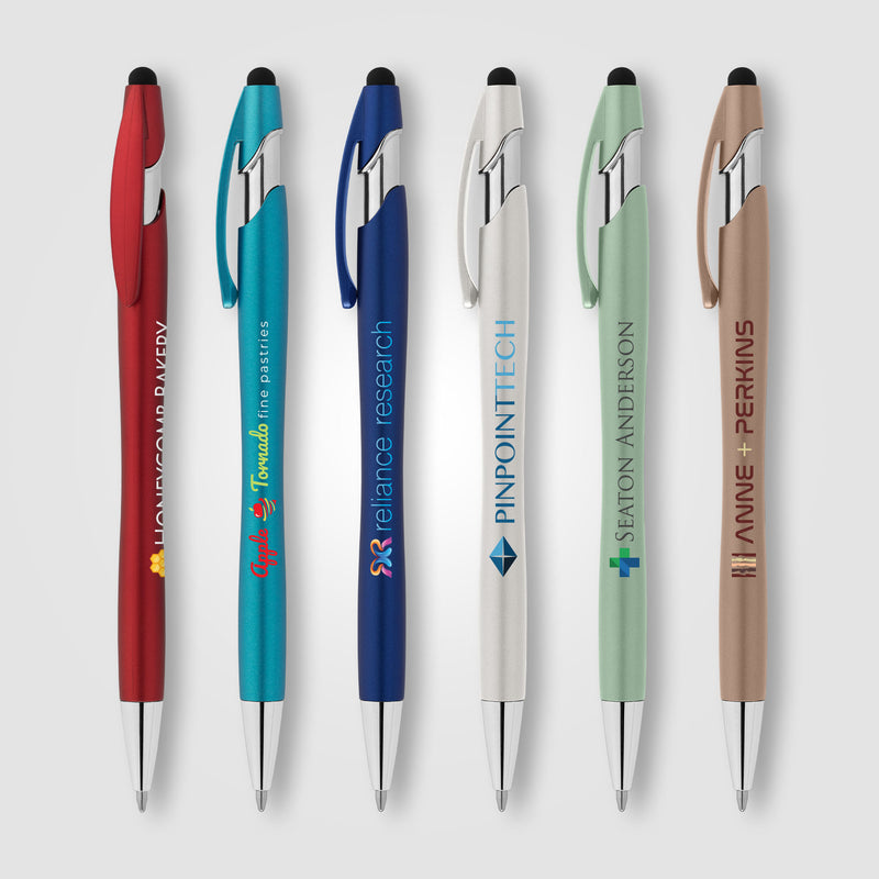 La Jolla Recycled Pen w/ Stylus + Anti-Fraud Ink - ColorJet-zoom-