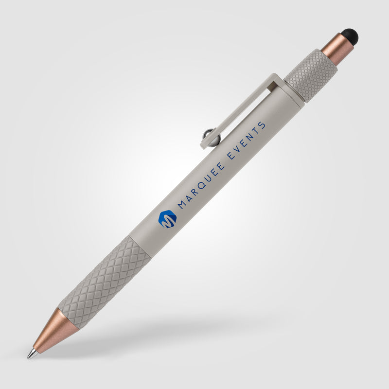 Nora Plastic Spinner Stylus Pen - Full-Color Inkjet-zoom-
