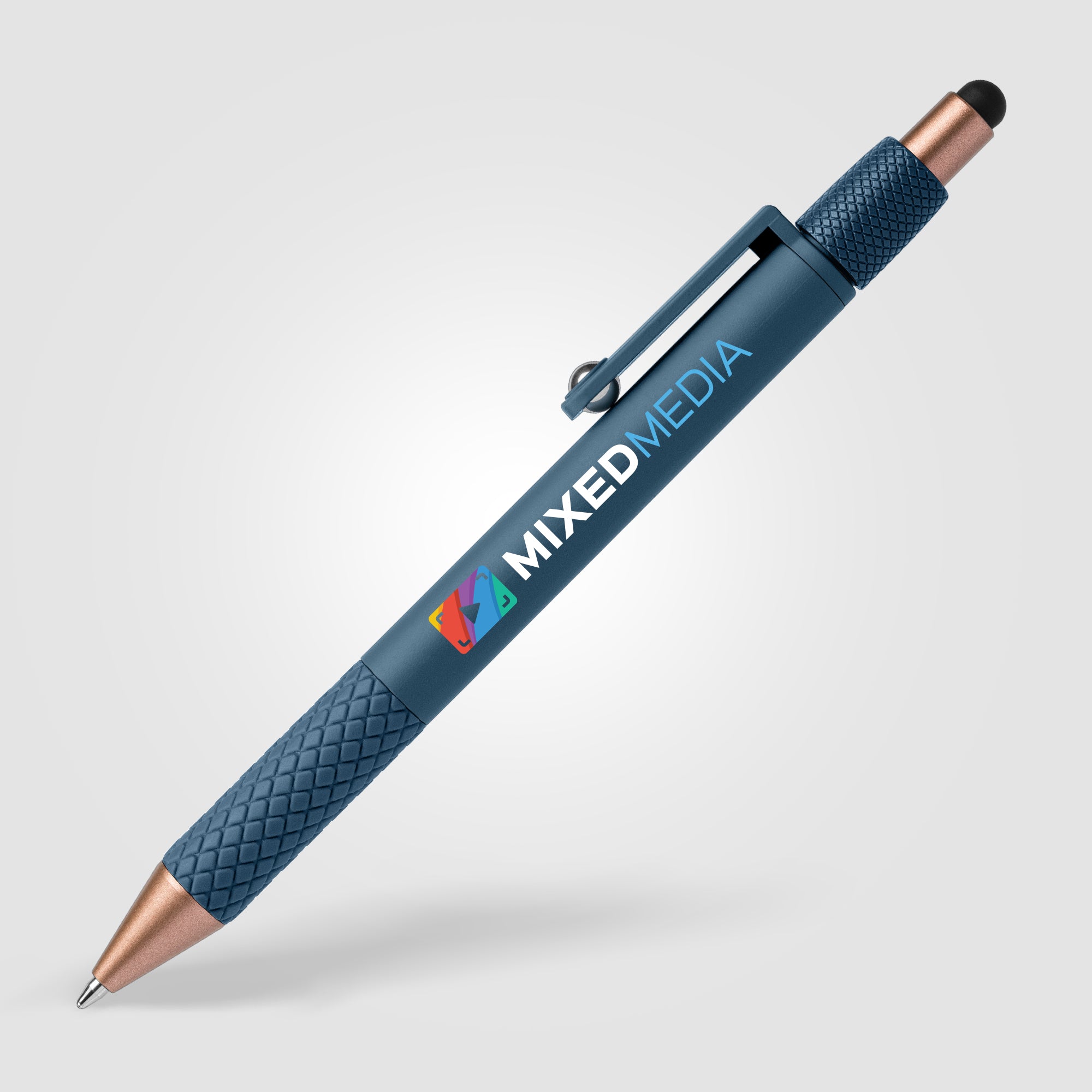 Nora Plastic Spinner Stylus Pen - Full-Color Inkjet