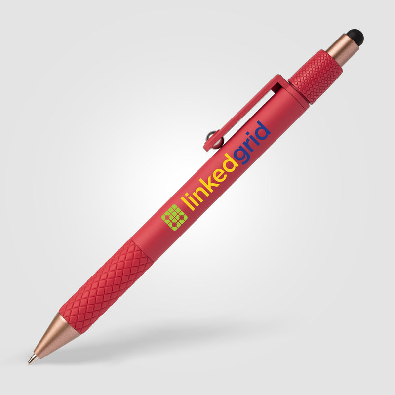 Nora Plastic Spinner Stylus Pen - Full-Color Inkjet-zoom-