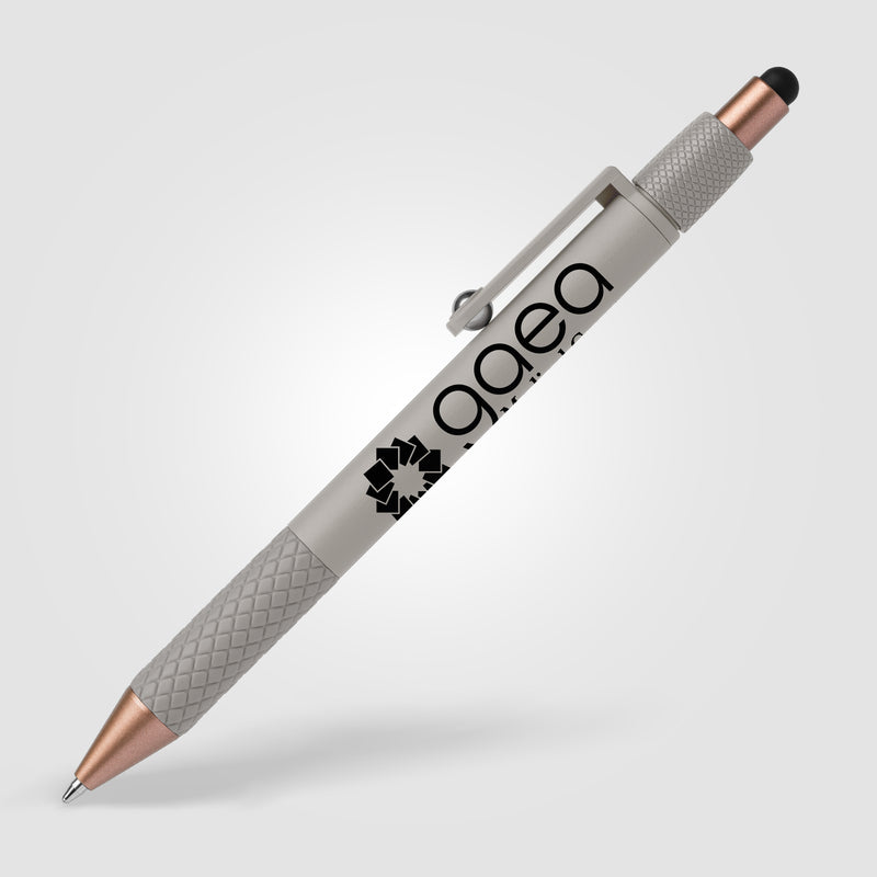 Nora Plastic Spinner Stylus Pen - Silkscreen-zoom-
