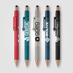 Image of the Nora Plastic Spinner Stylus Pen - Silkscreen promotional product, SKU ALH.