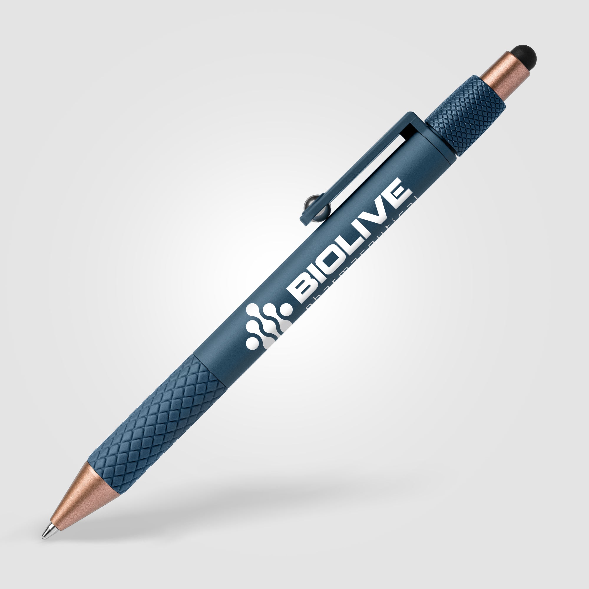Nora Plastic Spinner Stylus Pen - Silkscreen-zoom-2