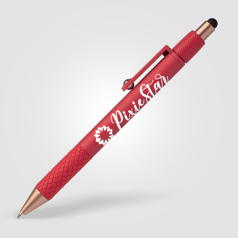 Nora Plastic Spinner Stylus Pen - Silkscreen-zoom-