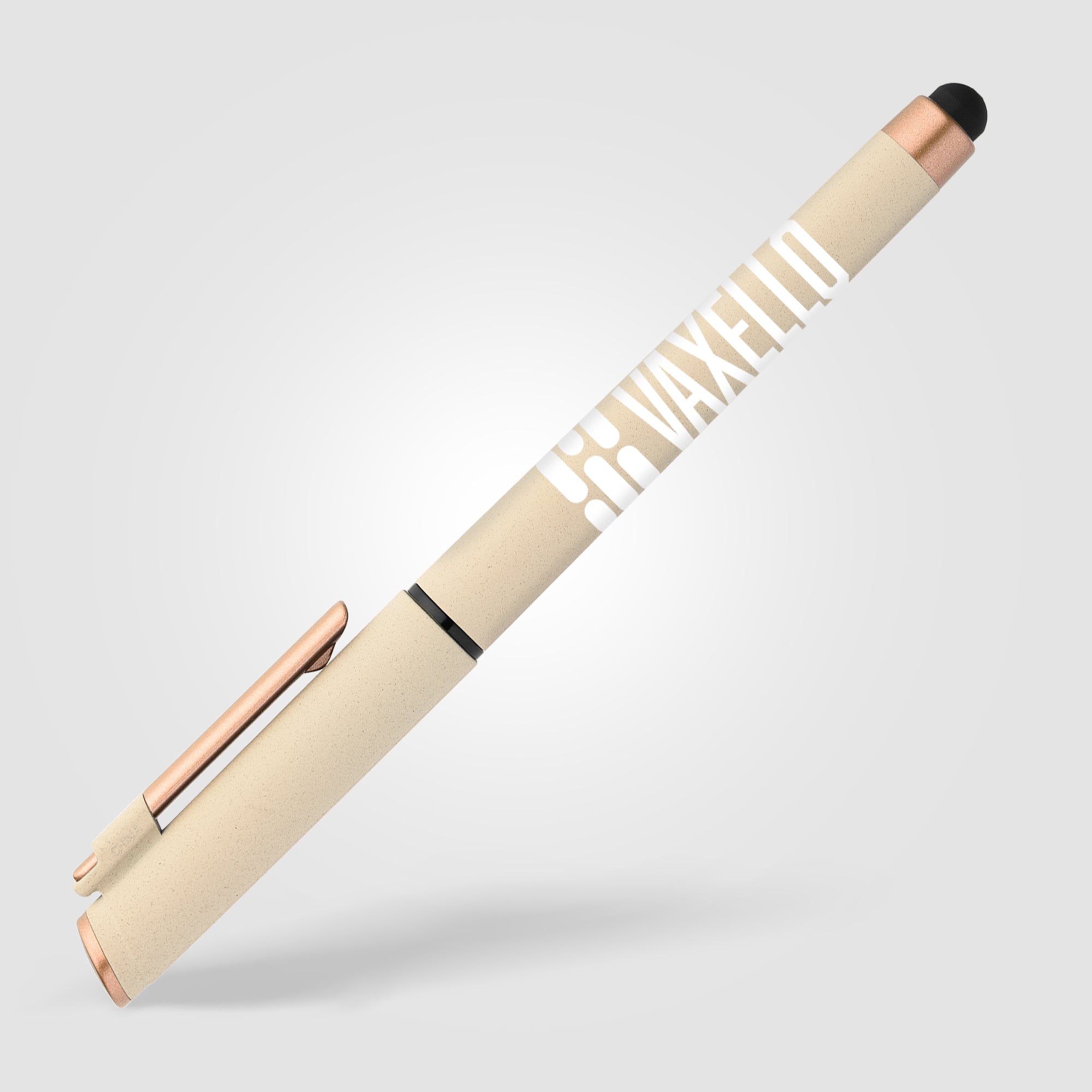 York Recycled Plastic Bronze Trim Stylus Gel Pen-zoom-4