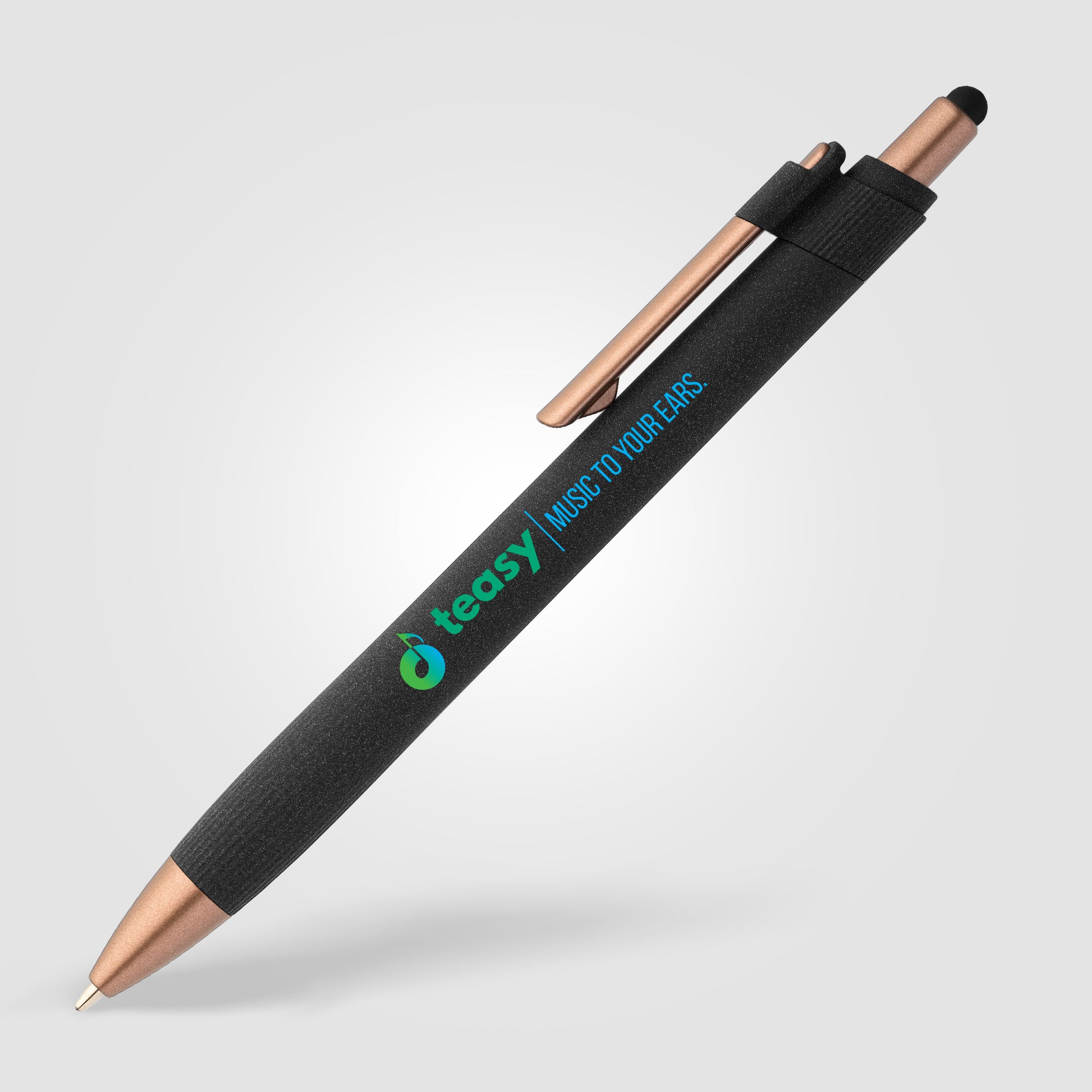 York Recycled Plastic Bronze Trim Stylus Ballpoint Pen -ColorJet-2