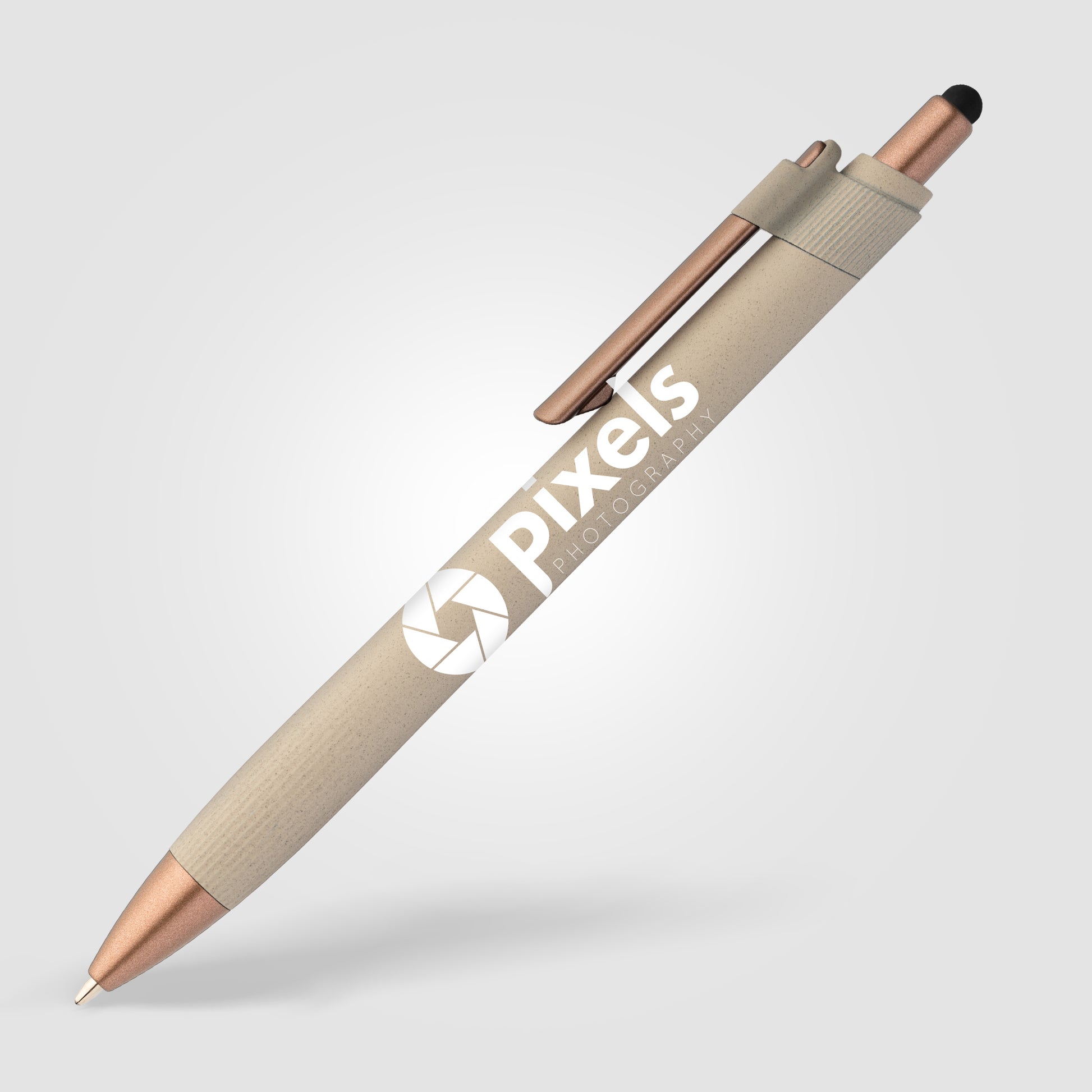 York Recycled Plastic Bronze Trim Stylus Ballpoint Pen-3