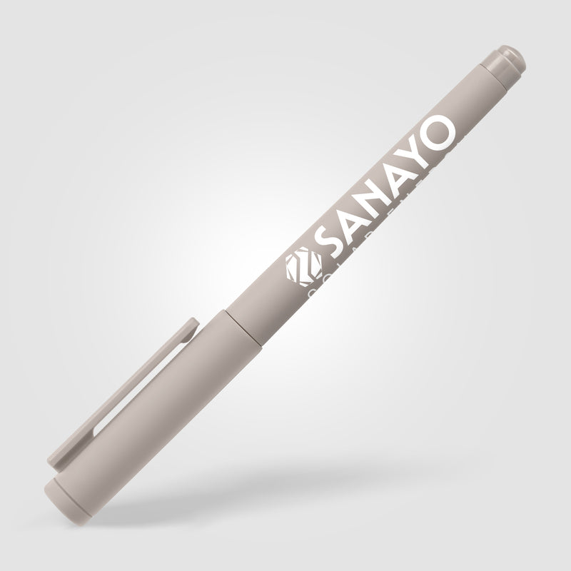 Aeris Recycled Plastic Monochrome Gel Pen-zoom-