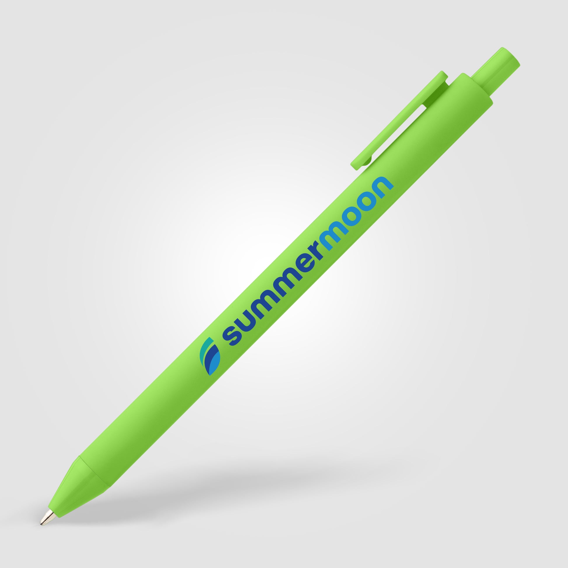 Bloom Recycled Plastic Retractable Soft Touch Pen - ColorJet-10