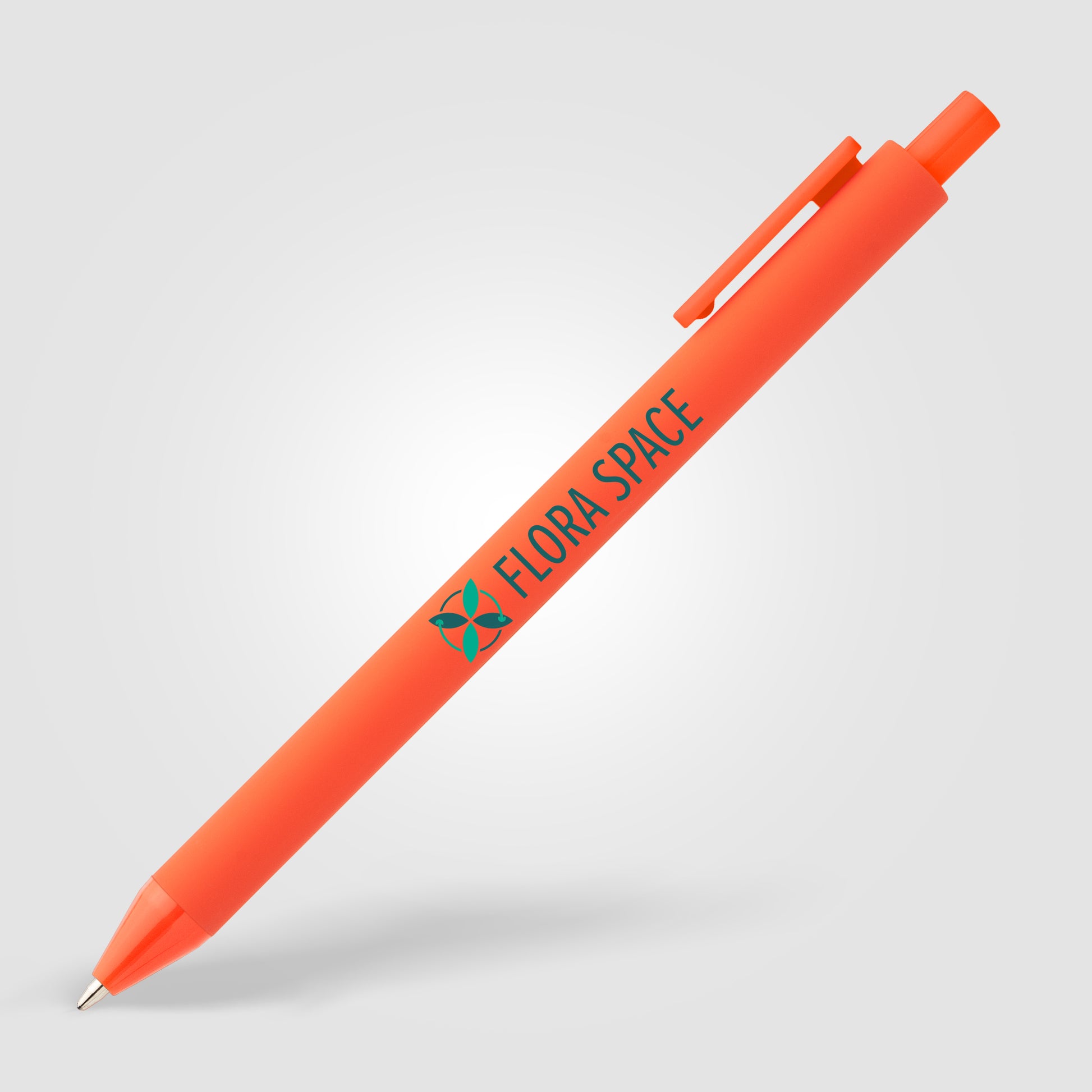 Bloom Recycled Plastic Retractable Soft Touch Pen - ColorJet-8