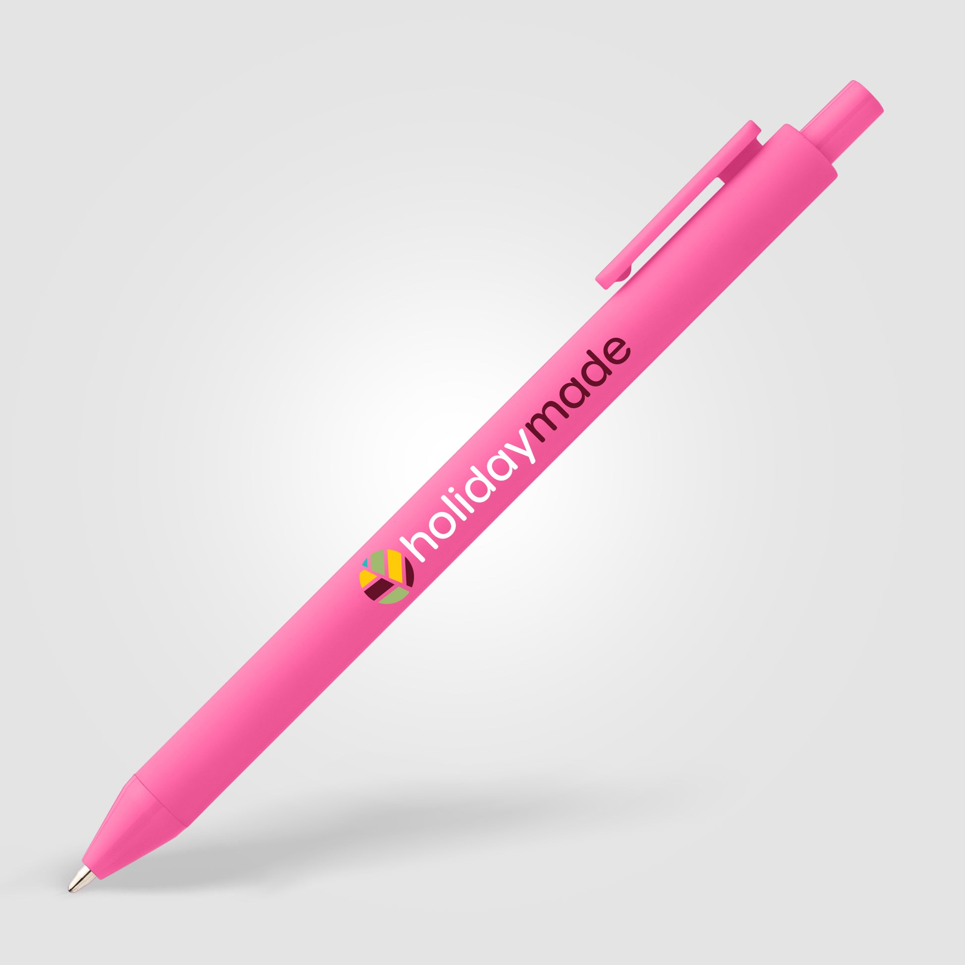 Bloom Recycled Plastic Retractable Soft Touch Pen - ColorJet-7