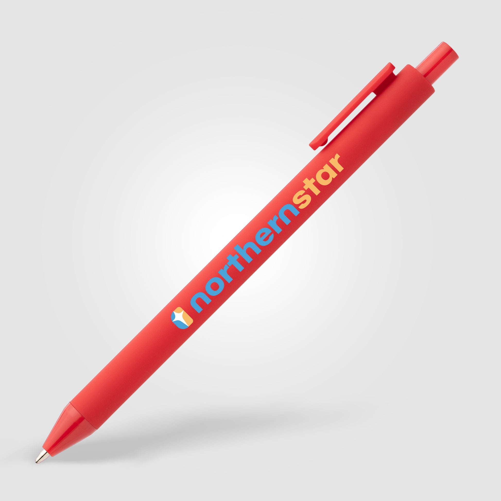 Bloom Recycled Plastic Retractable Soft Touch Pen - ColorJet-3