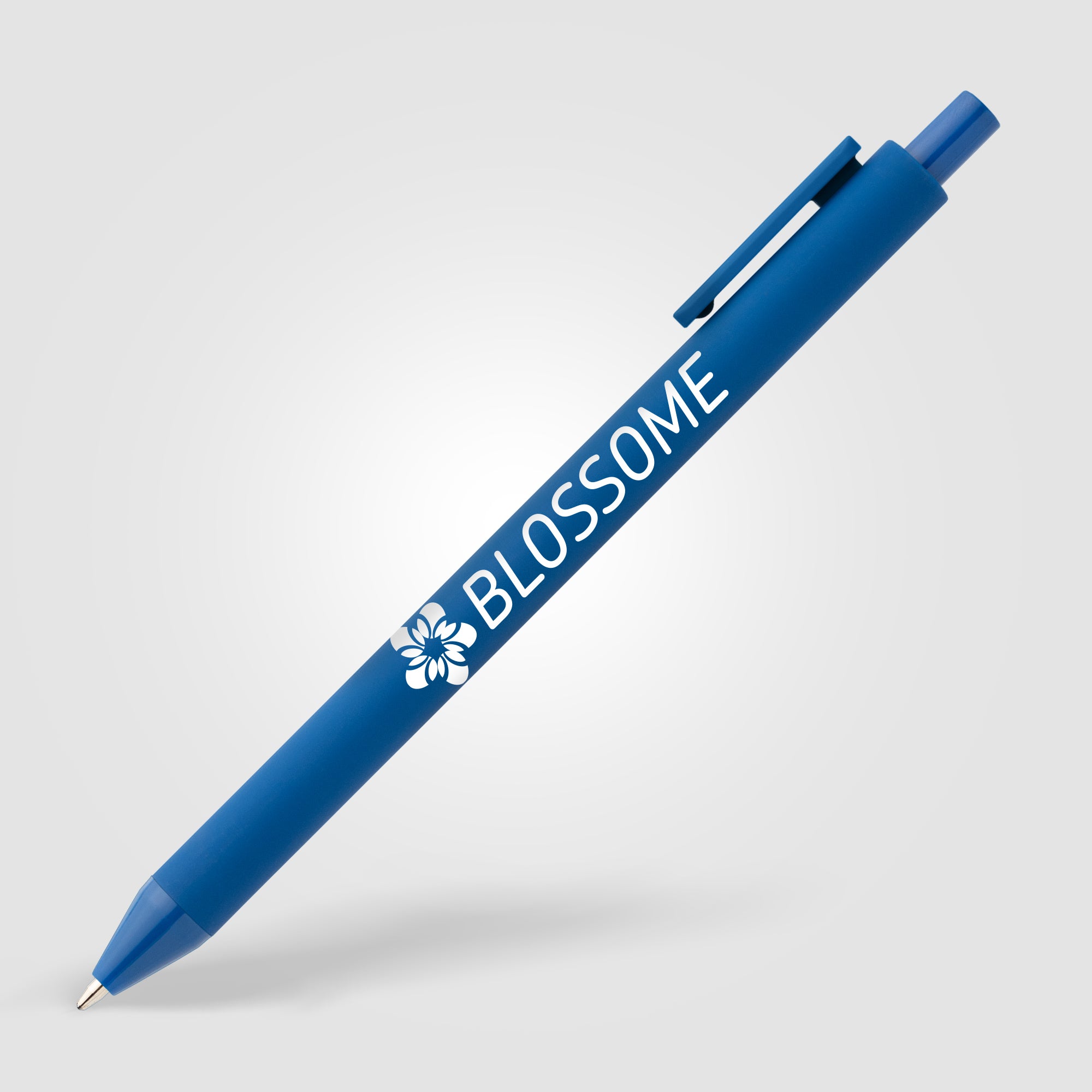 Bloom Recycled Plastic Retractable Soft Touch Pen-zoom-5