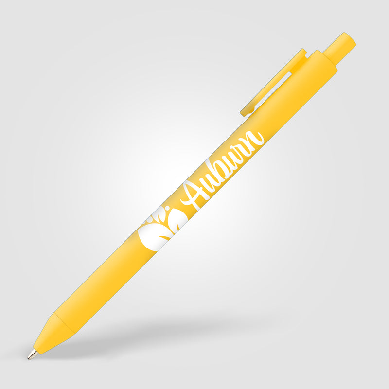 Bloom Recycled Plastic Retractable Soft Touch Pen-zoom-