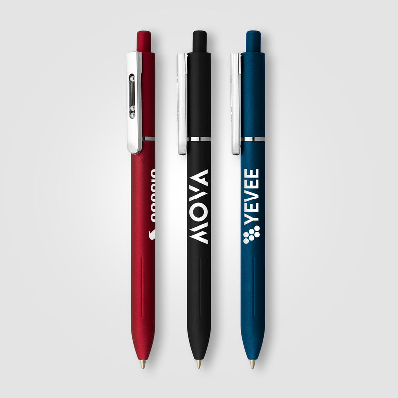 Lark Recycled Plastic Retractable Fidget Clip Pen-zoom-