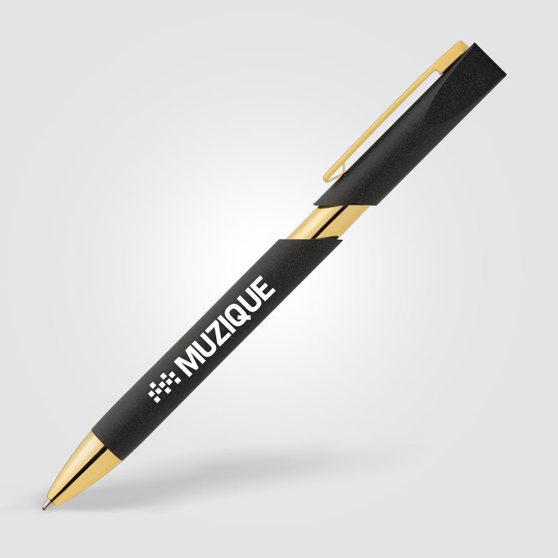Aurelia Recycled Plastic Gold Trim Pen-zoom-