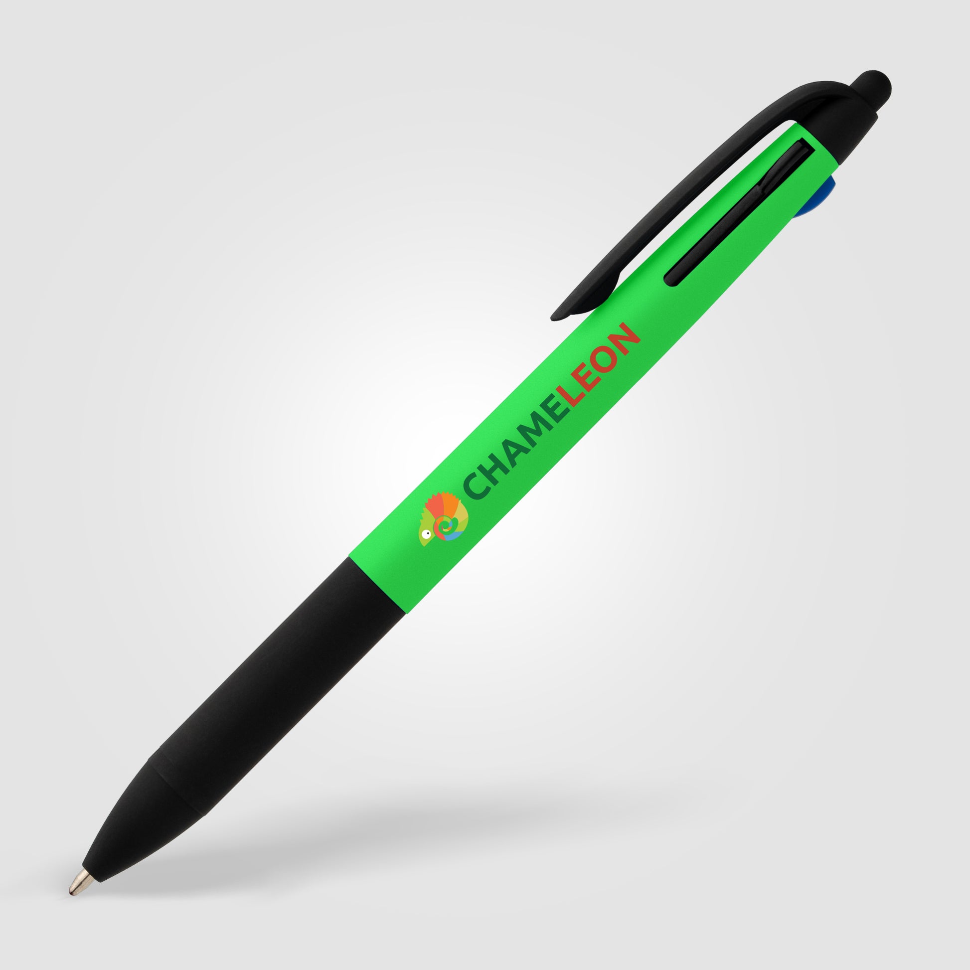 Malta Recycled Plastic 3-in-1 Stylus Neon Grip Multi-Ink Pen - ColorJet-2