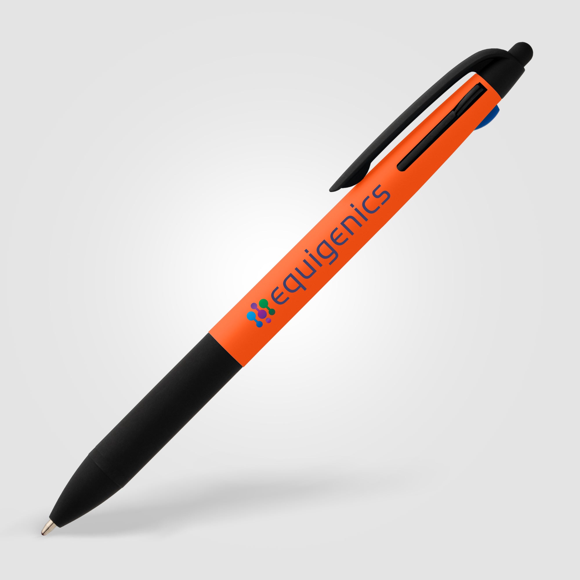 Malta Recycled Plastic 3-in-1 Stylus Neon Grip Multi-Ink Pen - ColorJet-zoom-4