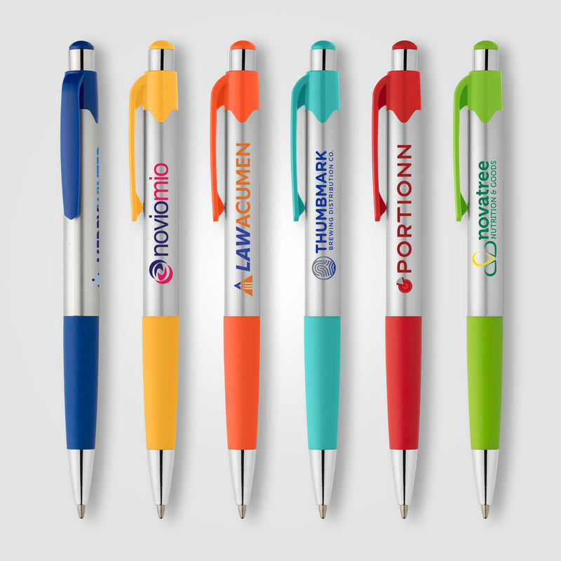 Smoothy Recycled Plastic Color Grip Pen - ColorJet-zoom-