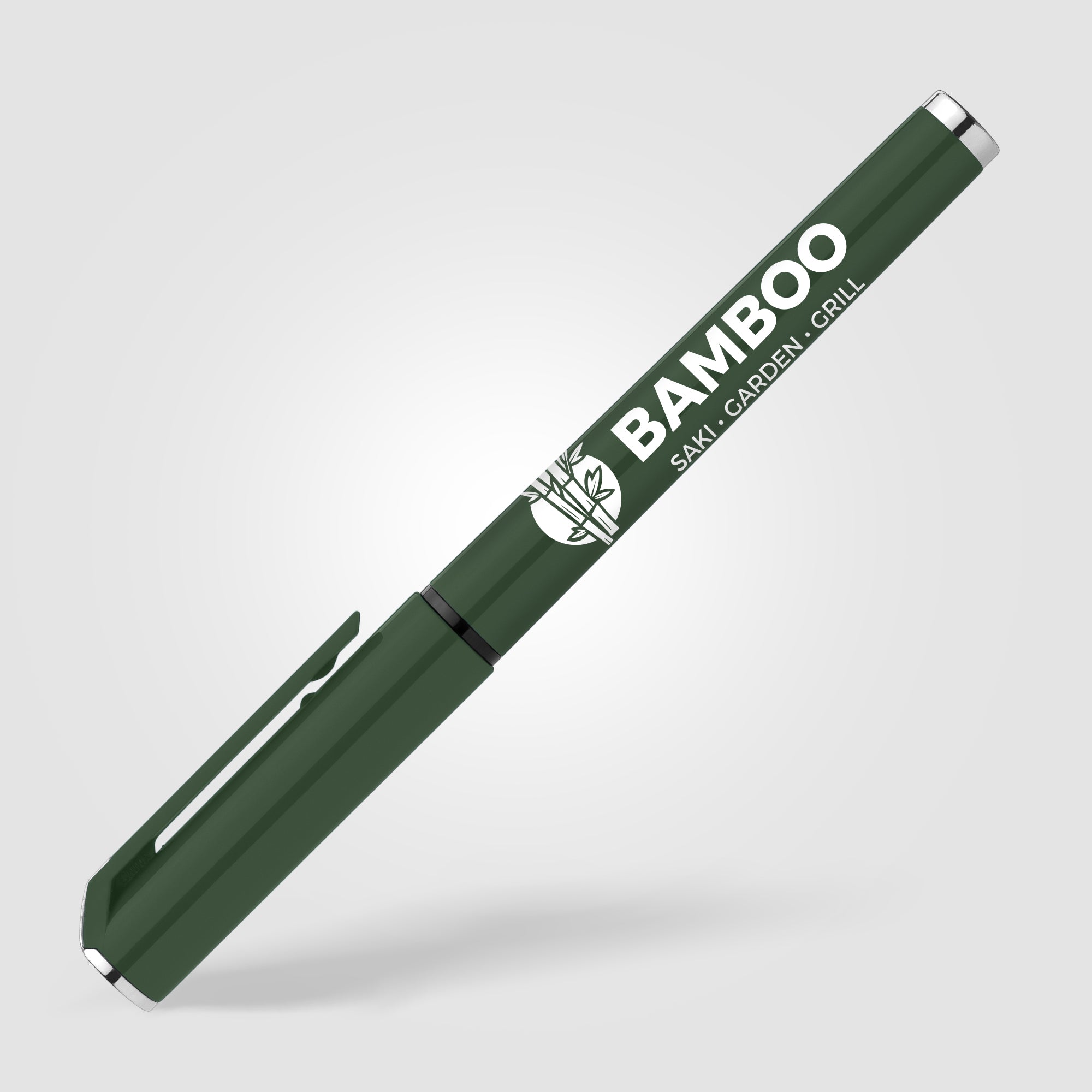 Islander Recycled Plastic Monochrome Gel Grip Pen-zoom-3