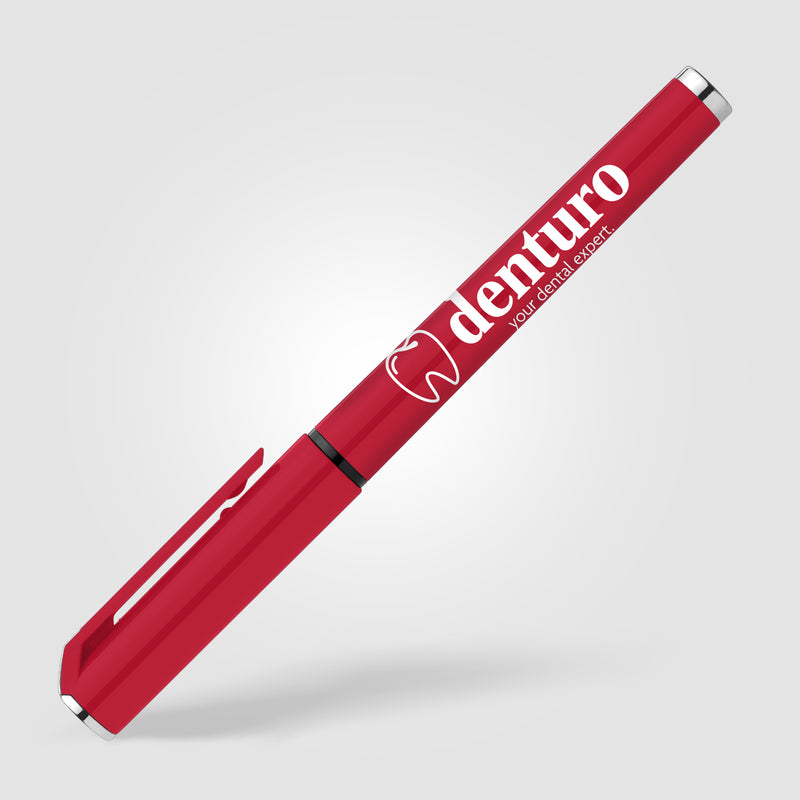 Islander Recycled Plastic Monochrome Gel Grip Pen-zoom-
