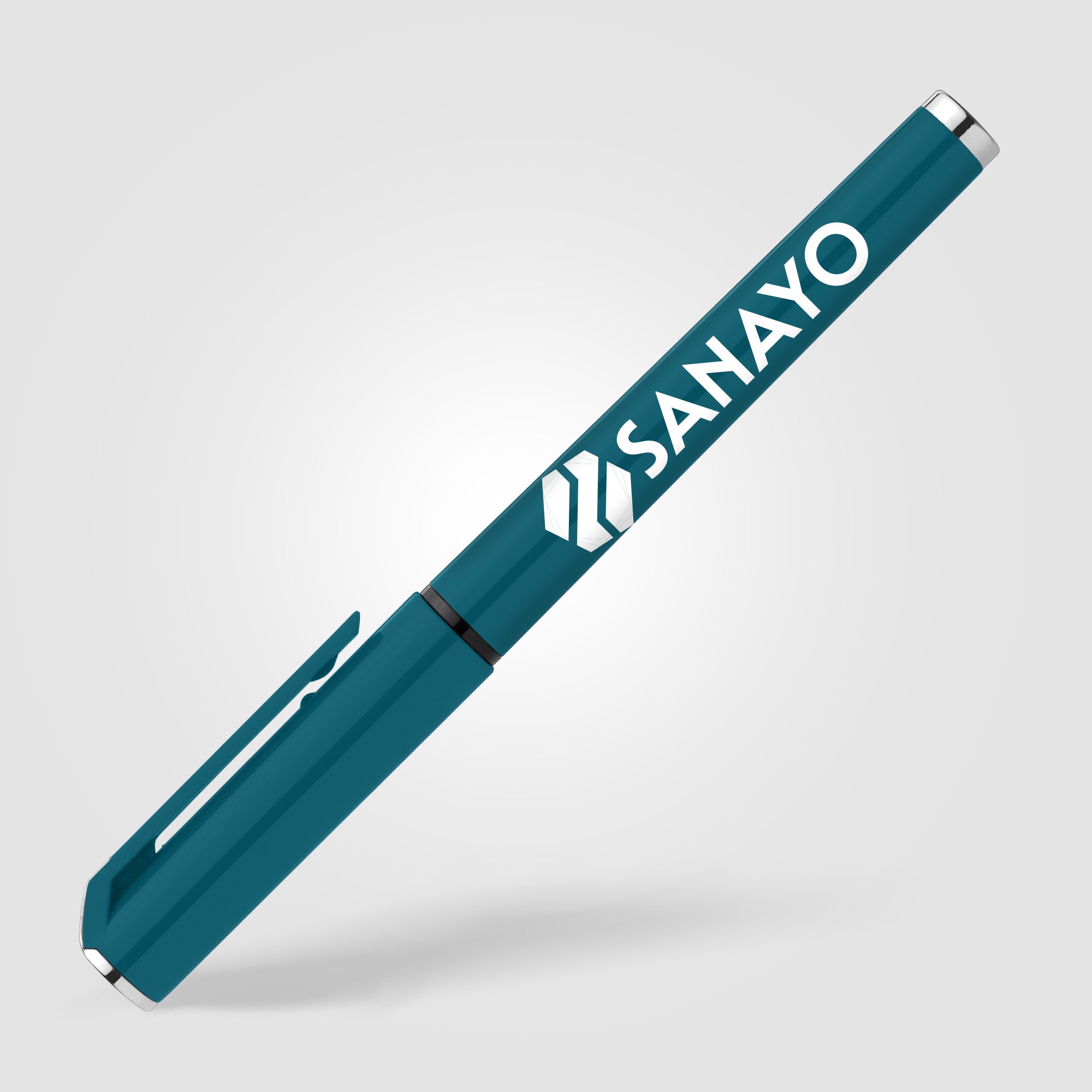 Islander Recycled Plastic Monochrome Gel Grip Pen-zoom-6