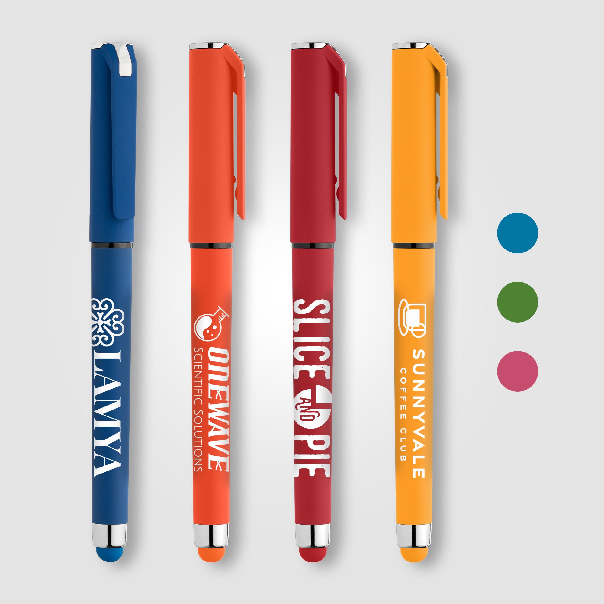 Image of the Islander Recycled Plastic Brights Gel Grip Pen promotional product, SKU AML.