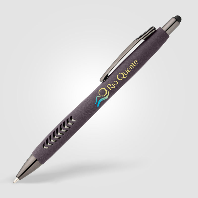 Avalon Recycled Plastic Stone Finish Stylus Pen - ColorJet-zoom-