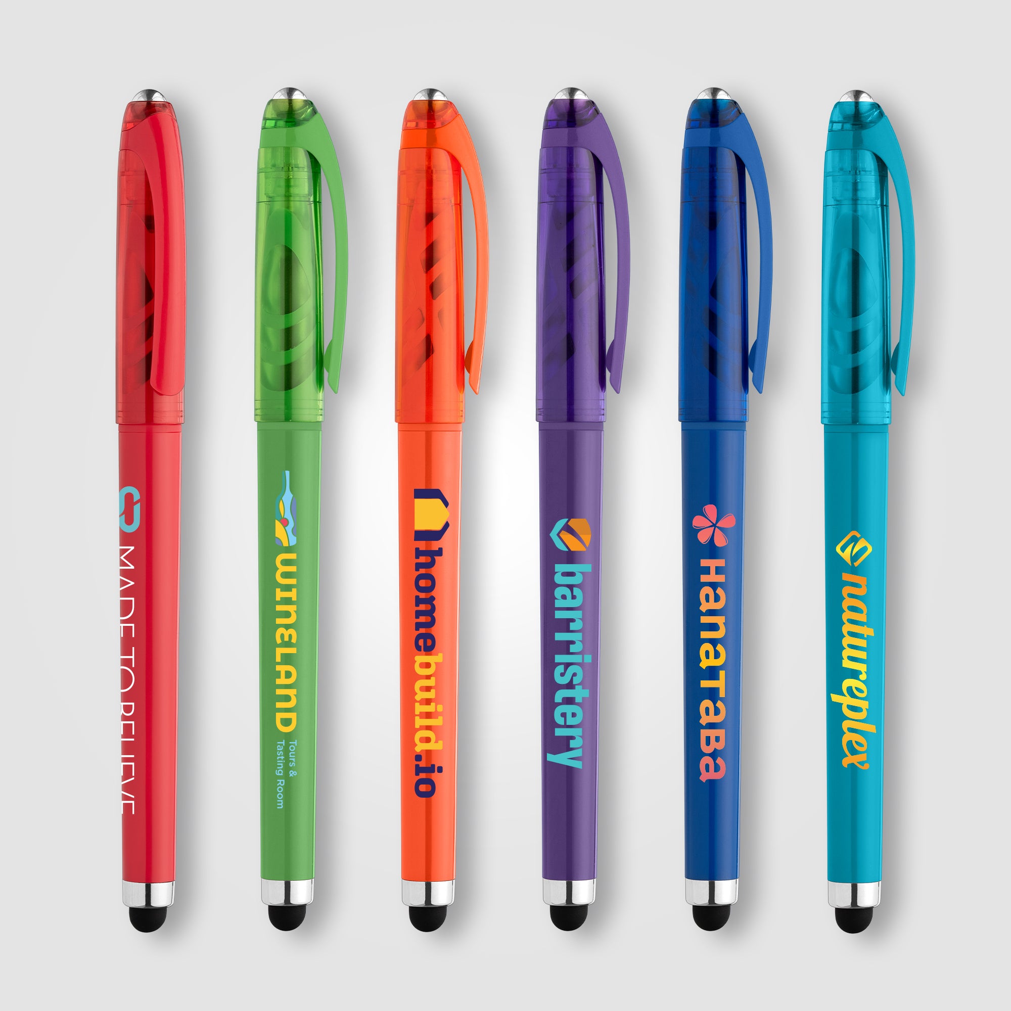 Prism Recycled Plastic Fidget Ball Stylus Gel Pen - ColorJet-zoom-1
