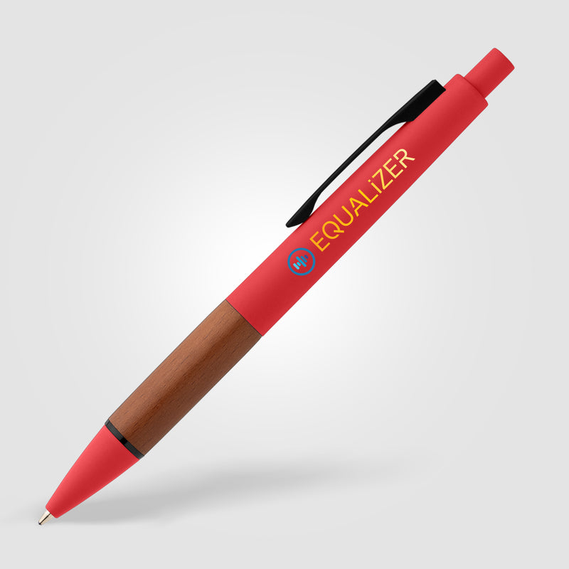 Tide Recycled Plastic Wood Grip Pen - ColorJet-zoom-