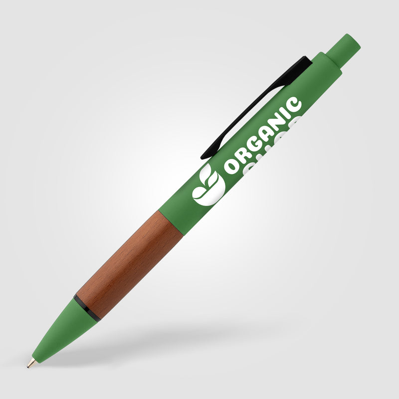 Tide Recycled Plastic Wood Grip Pen-zoom-